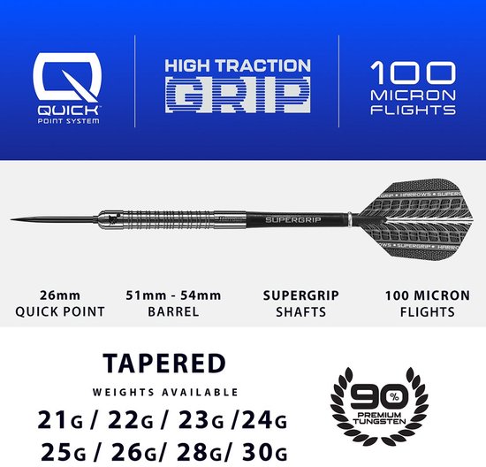 Harrows Supergrip Quick Point 90% - Dartpijlen van Harrows — afbeelding 2