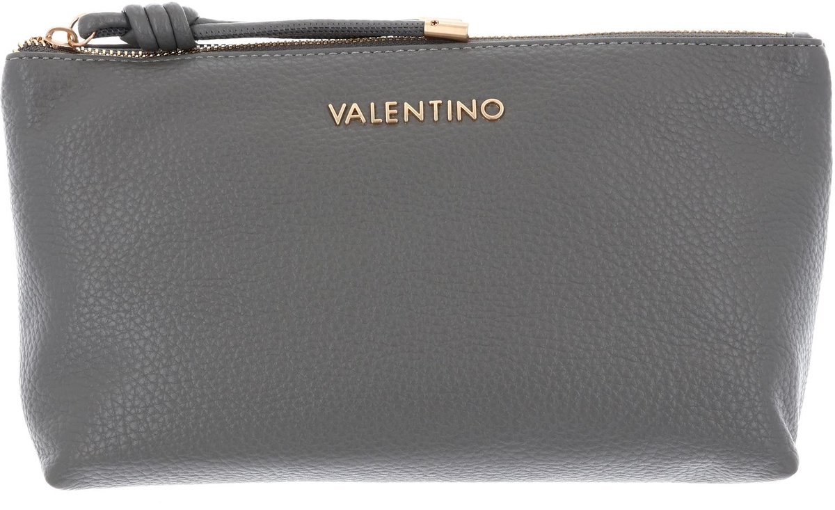 VALENTINO accessoiretas Saphira Soft Cosmetic Case Antracite donkergrijs