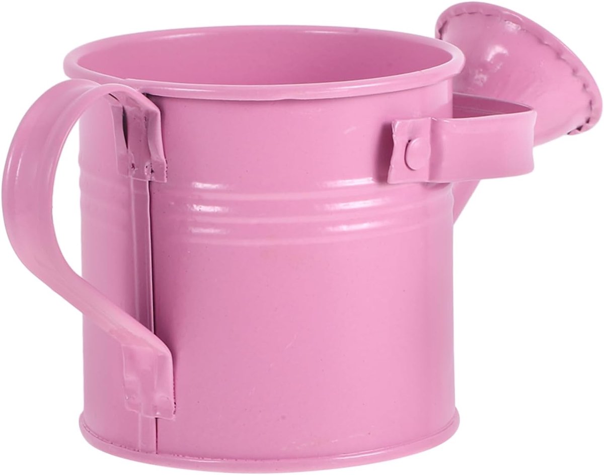 Planten Watering Kan Outdoor Bloem Gieter Kleine Waterschat Kan Gieters Voor Binnen Drinkfles Gieter Blikje Bloemwaterpot Waterplanten Roze Gegalvaniseerd Ijzer