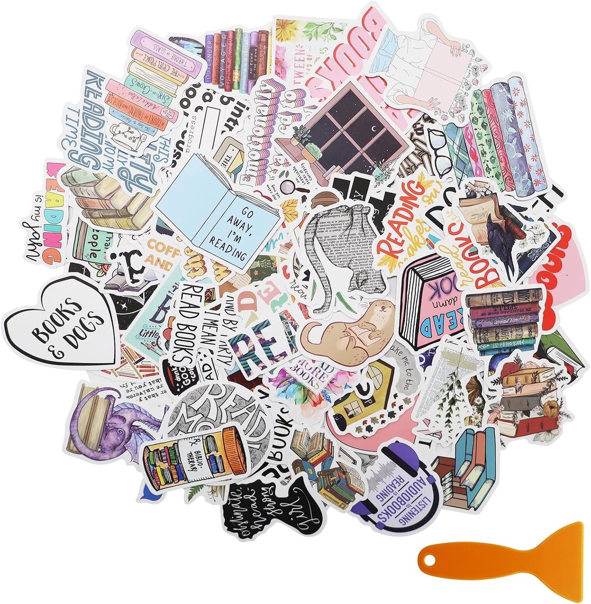 2 stuks leesstickers, positieve, motiverende, waterdichte graffiti, voor scholieren en leraren