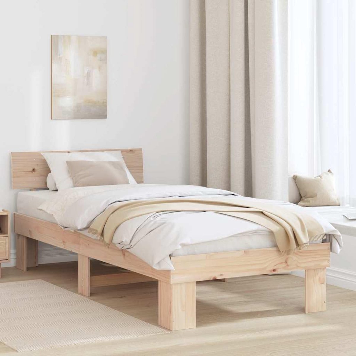 Grenenhout modern minimalistisch 100x200 cm naturel
