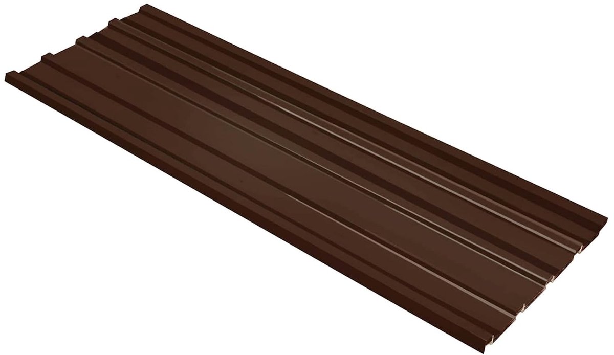12 st. 129 x 45 cm verzinkt staal bruin
