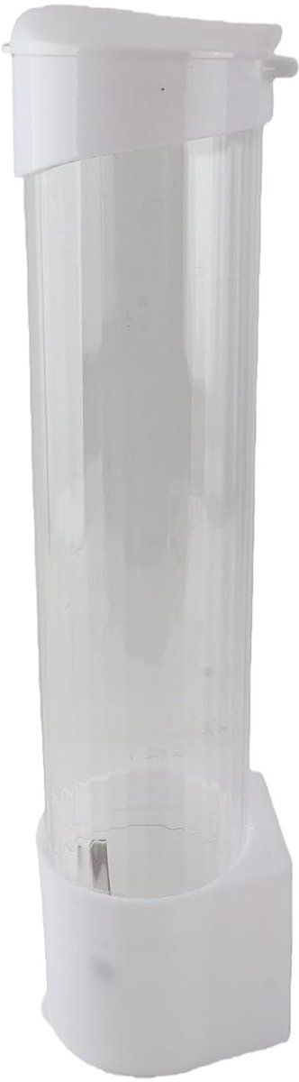 Bekerdispenser, Pull-type Bekerdispenser Dispenser voor 60 Tot 80 Bekers Dispenser voor Papieren Bekers Dispenser voor Waterbekers (Wit)