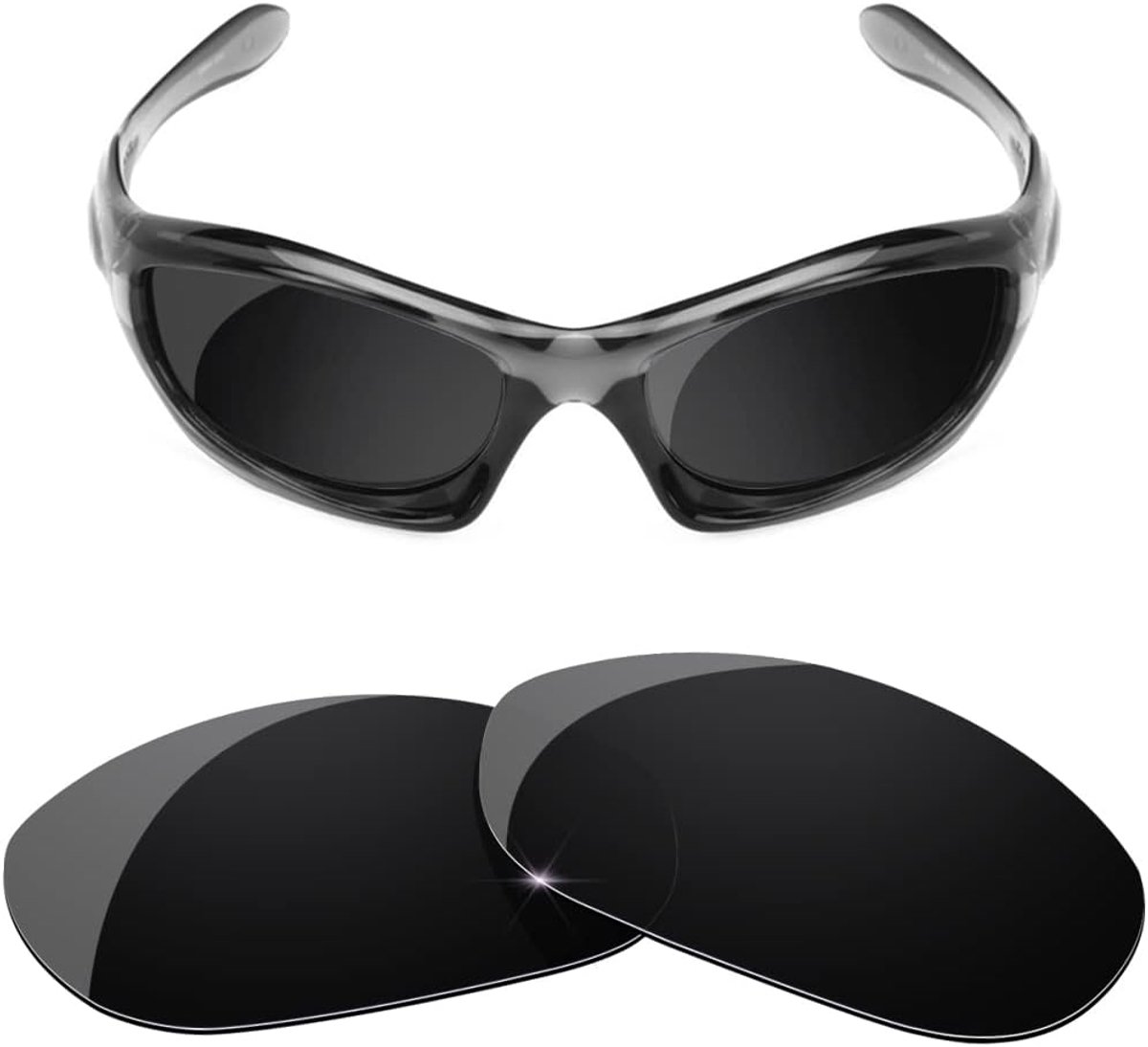 Vervangende lenzen voor Oakley Monster Dog Sunglass, Zwart