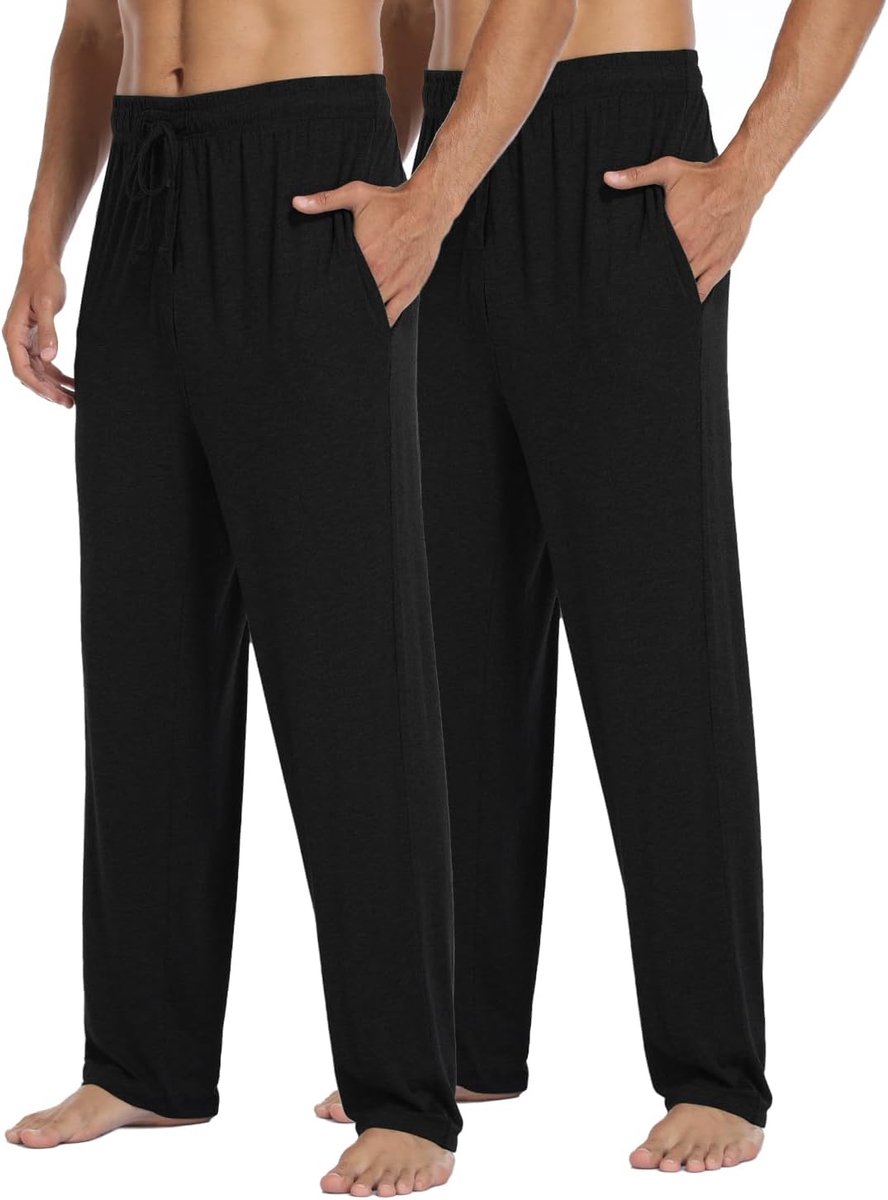 Shorts, bodems, loungewear, dubbelpak, herennachtkleding, superzachte pyjama, comfortabel, gezellige loungewear, nachtkleding, pyjama, nachtbroek, zomer, elastische taille,