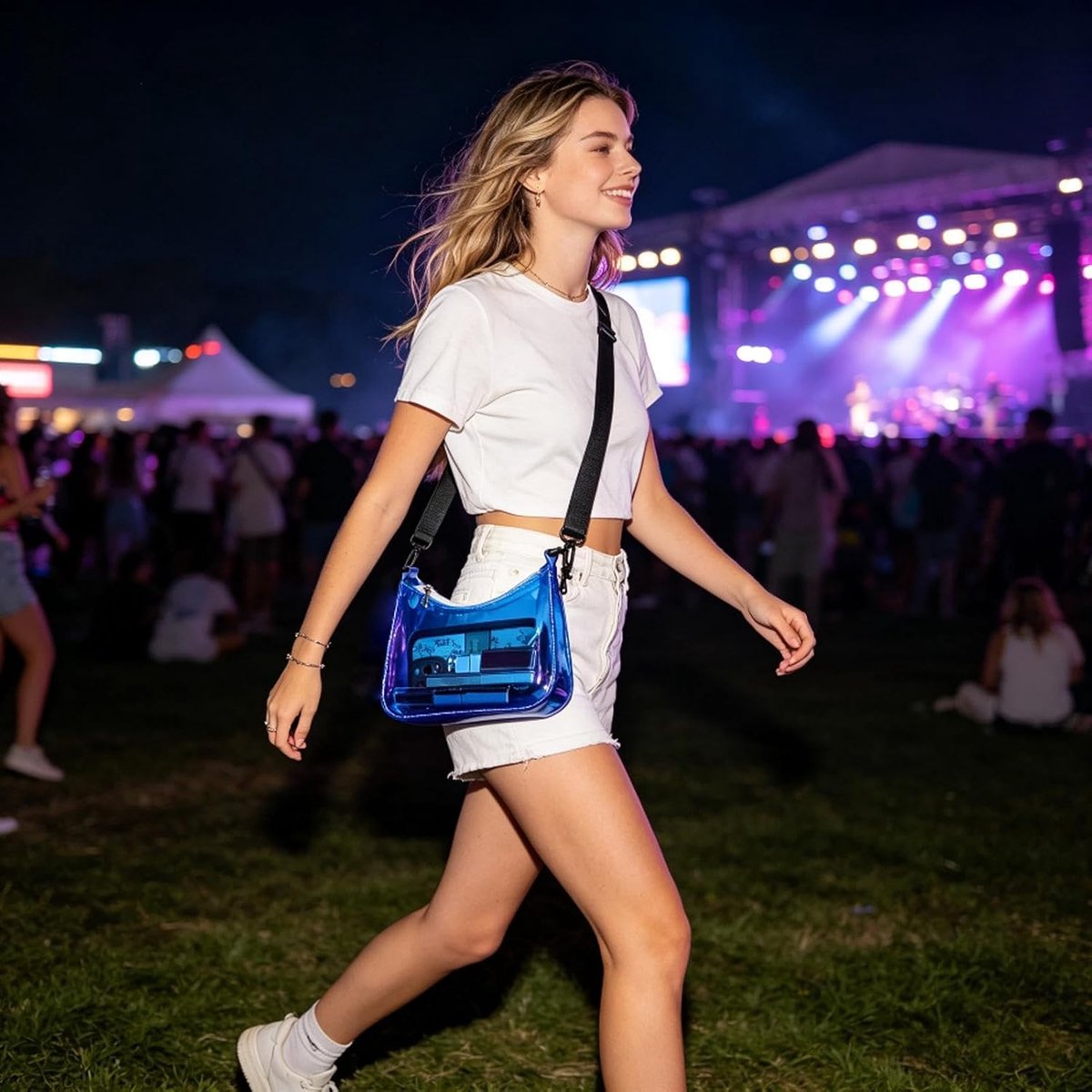 Handtas voor stadion-evenementen, reisschoudertas met