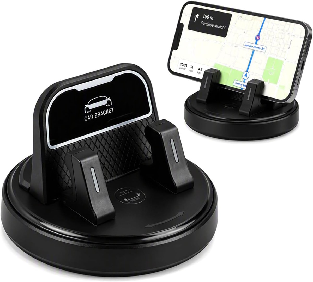 360° draaibare telefoonhouder dashboard, antislip siliconen