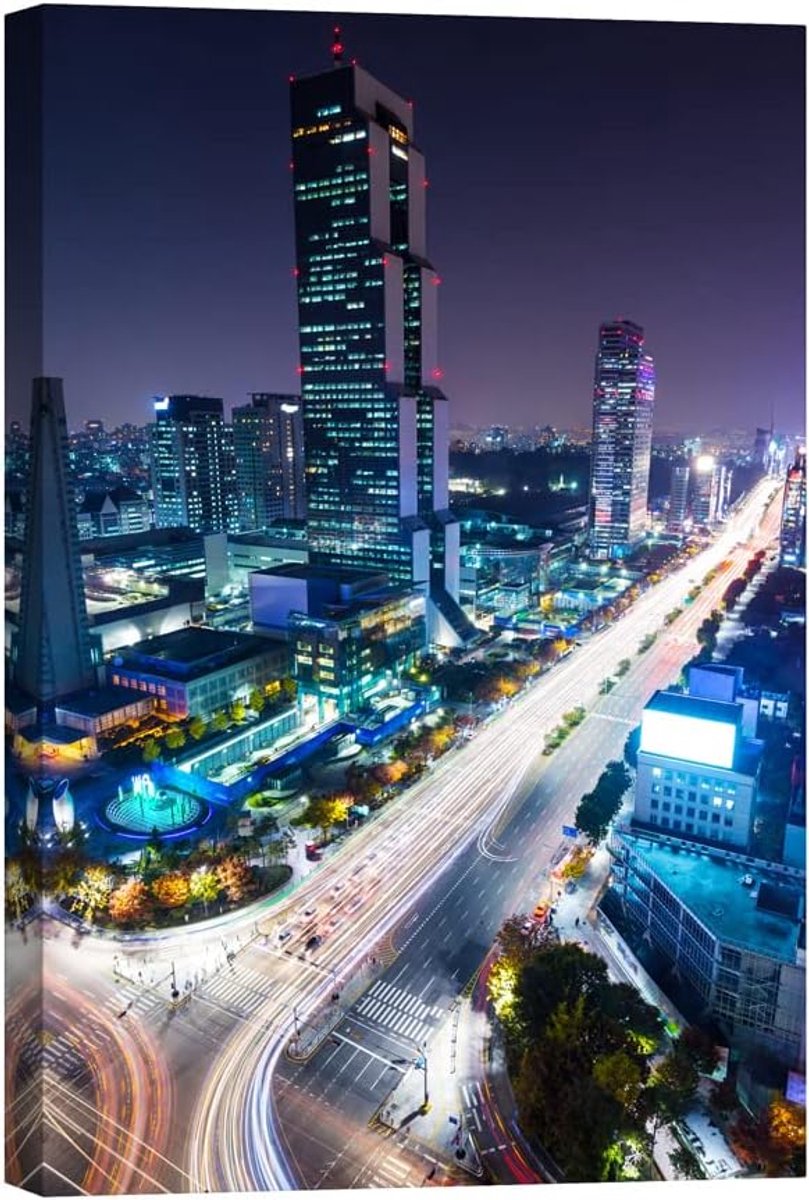 Painting Cities DCO061-2 | Lights in the Dark | Charges at Light, 80 x 120 cm
