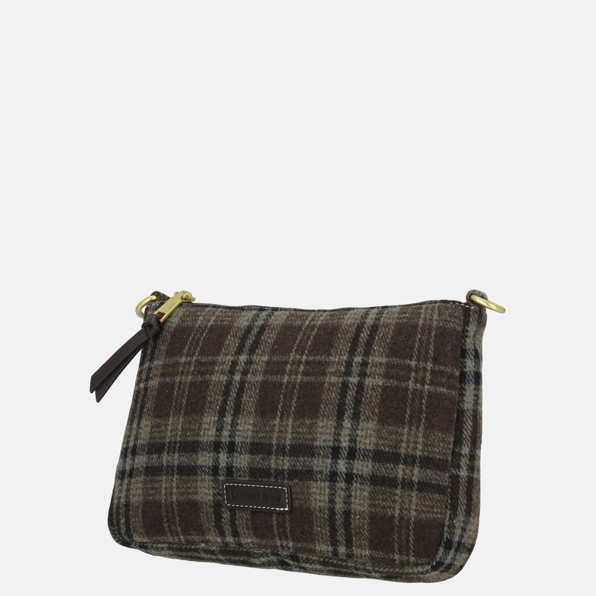 Laurent David Taylor crossbody tas S donkerbruin