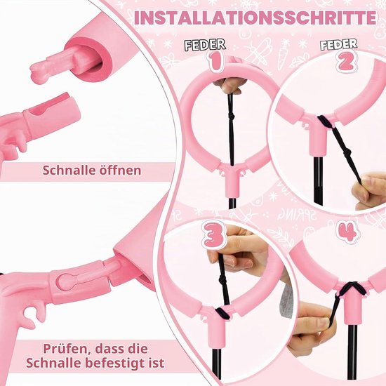 Springring met licht voor kinderen, inklapbaar — afbeelding 3