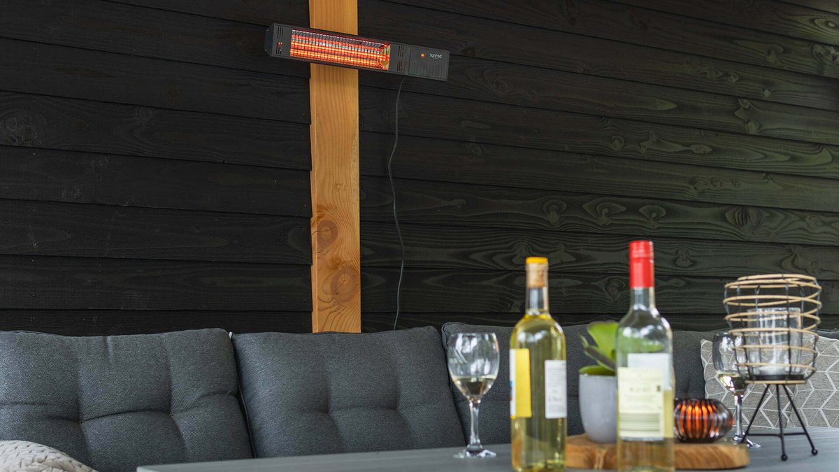 Sunred Fortuna Ultra 1500 W - Wall-mounted patio heater - Black