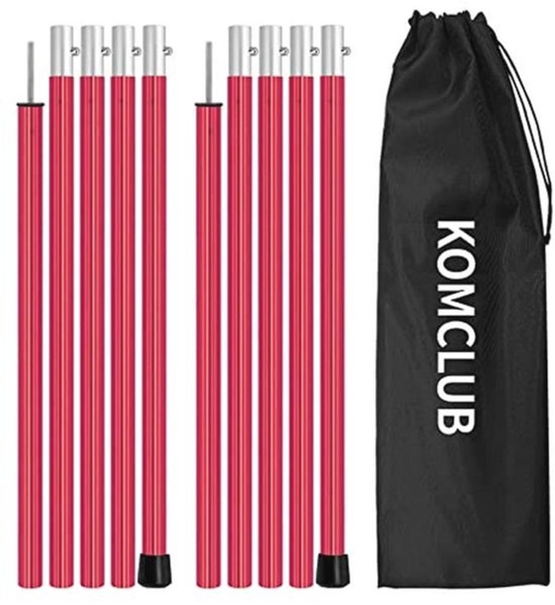 Verstelbare Aluminium Tentstokken - Lichte Telescopische Replacement Poles voor Camping en Outdoor Activiteiten (2 m)