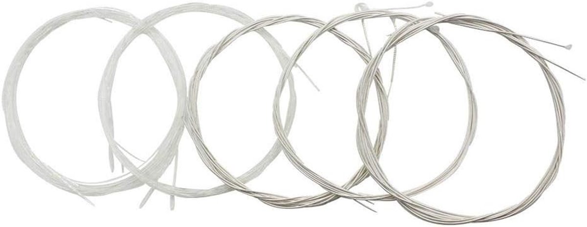 Nylon Snaren Set van Zilver Geplateerd Koper voor Muziekinstrumenten - Normale Spanning Vervangingsaccessoire voor Gitaar en Ukelele