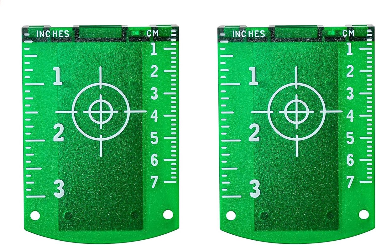 Targetbord voor lasertraining - 2 stuks, groene reflecterende schijven voor precisie en nauwkeurigheid