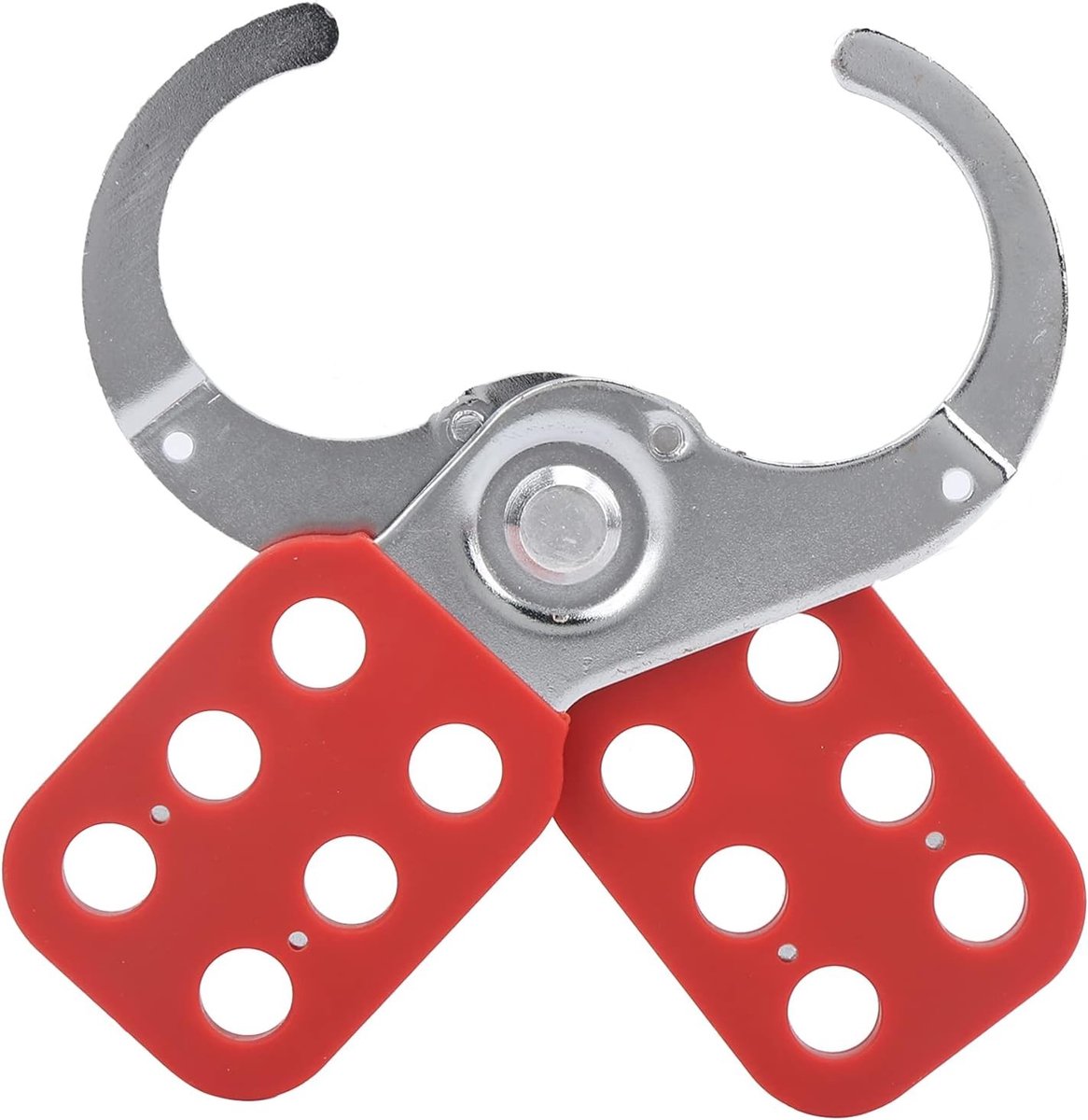Veiligheidslockout hasp 1.5 inch met 6 haken voor hangsloten - Ideaal voor werkplaats en machinebeveiliging