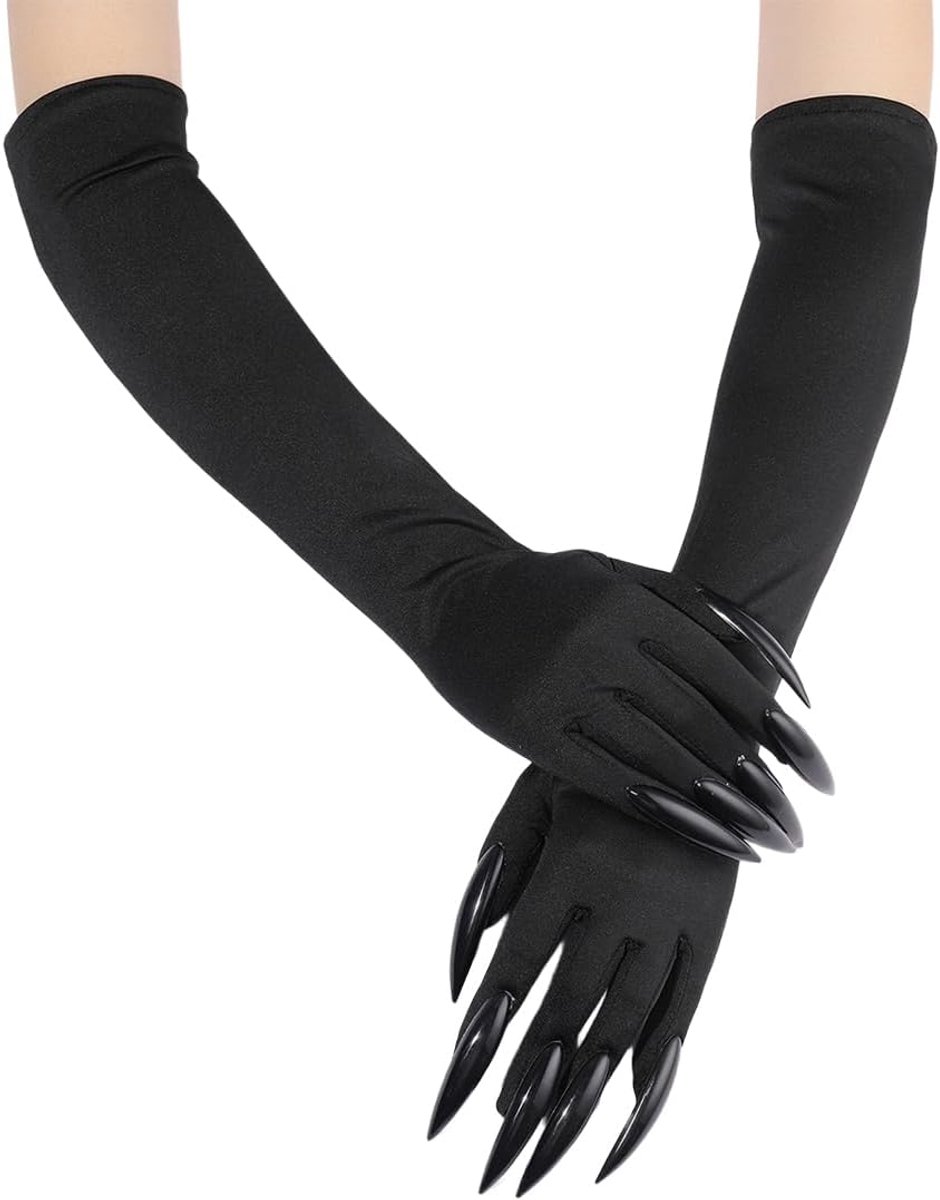 Handschoenen met kunstnagels