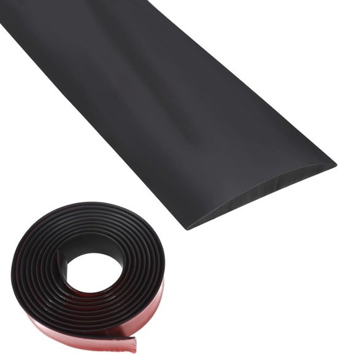 Vinyl Overgangsprofiel - 3.5 mm Dik - Zwart - 5 cm x 3 m