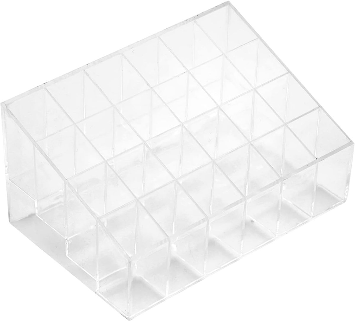 24-grid Lippenstifthouder Organizer Display Stand voor Het Opslaan en Weergeven van Lippenstiften of Nagellakken