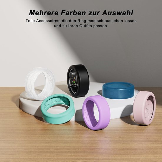 4 stuks Ring Protector Compatibel met Ultrahuman Ring AIR, verbeterde anti-val siliconen beschermhoes accessoires voor Ultrahuman Ring — afbeelding 5