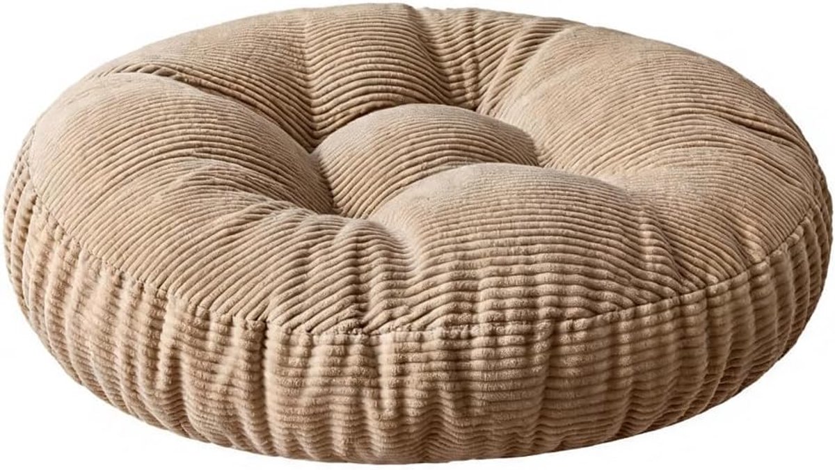 Rond, diameter 65 cm, zitkussen, poef voor thuis en buiten