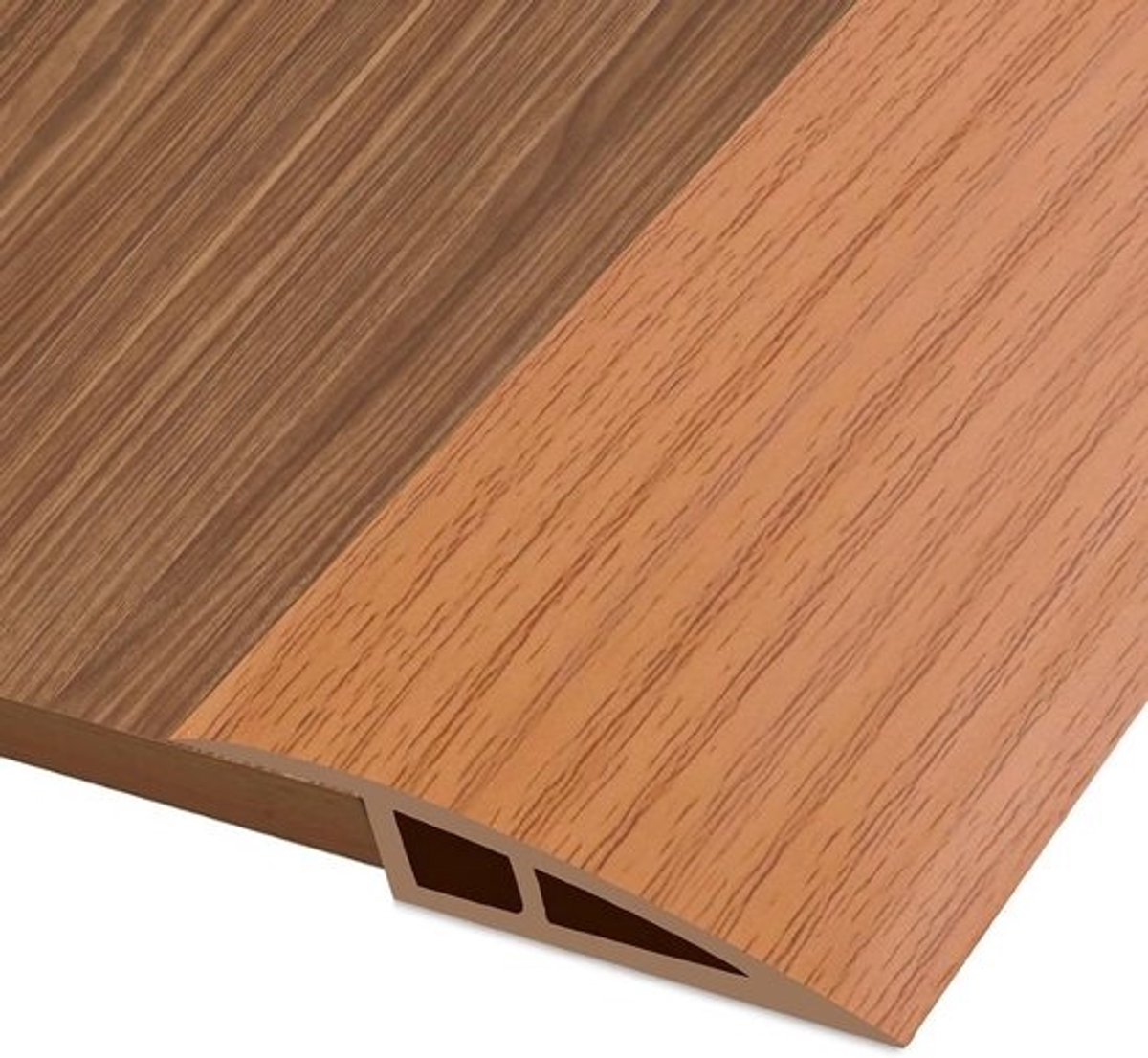 Overgangsprofiel - Zelfklevend - Hoogtecompensatie voor Parket, Laminaat en Drempels - Geel Hout - 200 cm x 7 cm - Voor 15 mm tot 20 mm Hoogteverschil