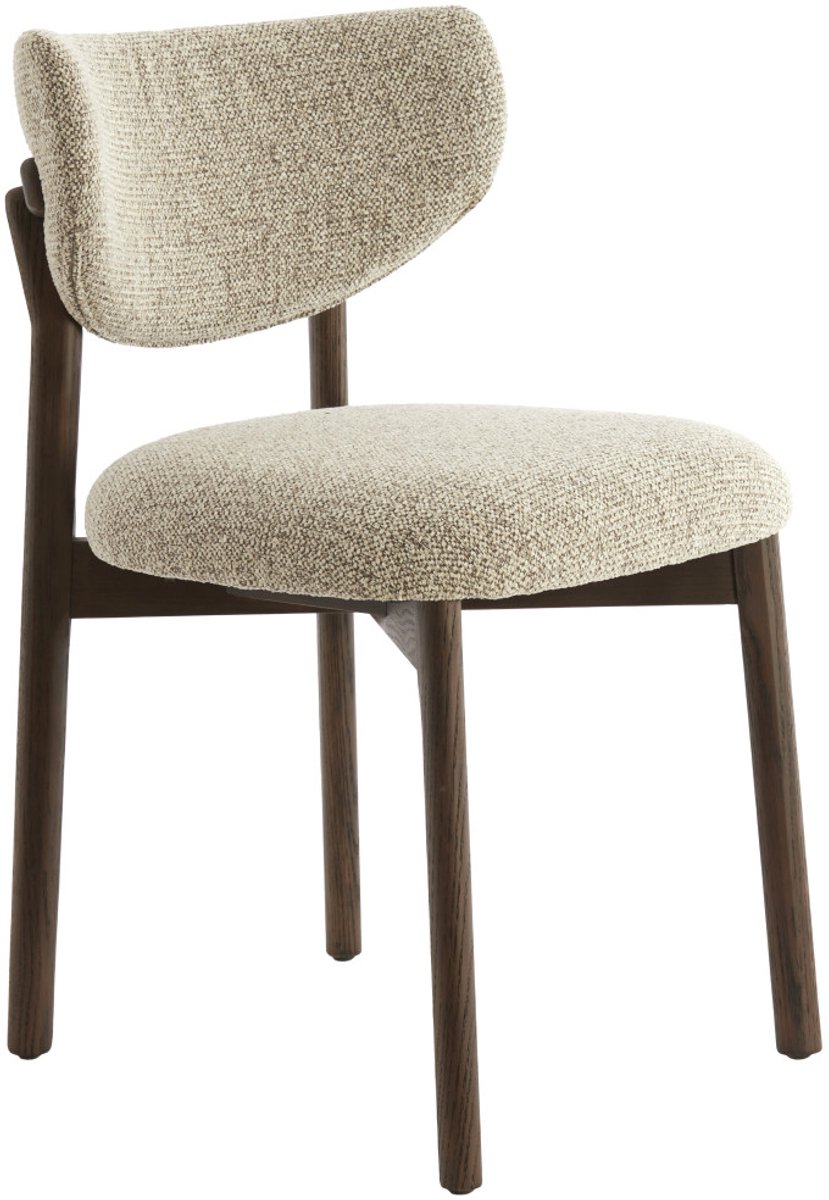 Light&living Eetkamerstoel 54,5x51x80,5 cm TROSA hout d bruin+crème-bruin