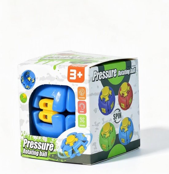 Core Ball, anti-stress speelgoed, roterend, kantoor, blauw A8 — afbeelding 4
