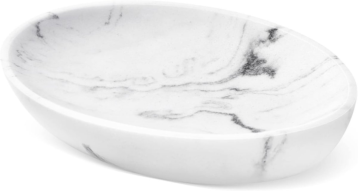 Zeeuwse Zeepdispenser, Mini Opbergtray voor Badkamer, Keuken en Slaapkamer, Ideaal voor Zeep en Spons, Gravel Wit