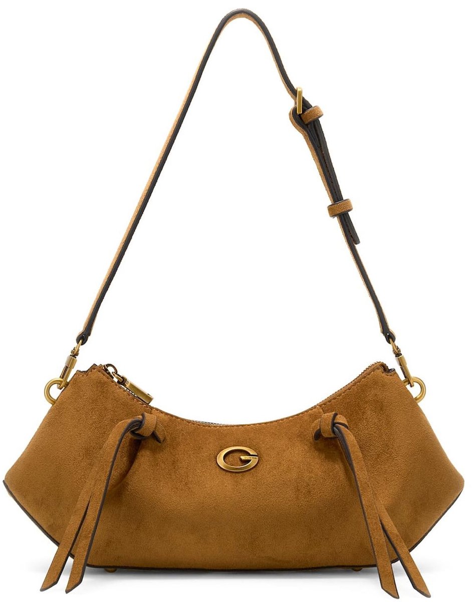GUESS schoudertas Allegra Shoulder Bag Cognac Lichtbruin