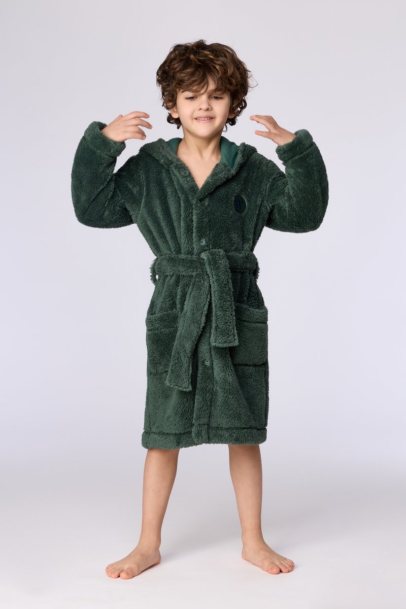 Woody Unisex kamerjas donkergroen - maat 128/8J