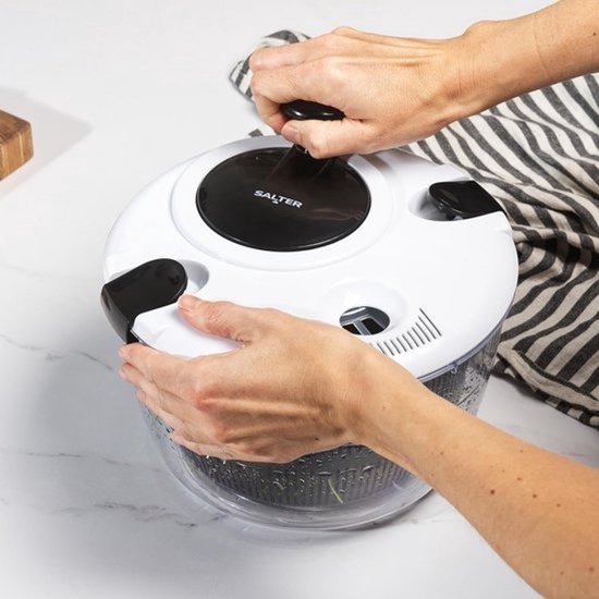 Grote Salade Droger - 5 Liter - Salade Centrifuge voor Wassen, Drogen en Serveren — afbeelding 2