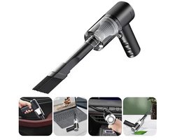 Auto stofzuiger Draadloos - Kruimeldief - 3-in-1 Handstofzuiger - Kleine draagbare, USB oplaadbare - Kruimelzuiger Snoerloos Geschikt voor auto's, huizen en kantoren