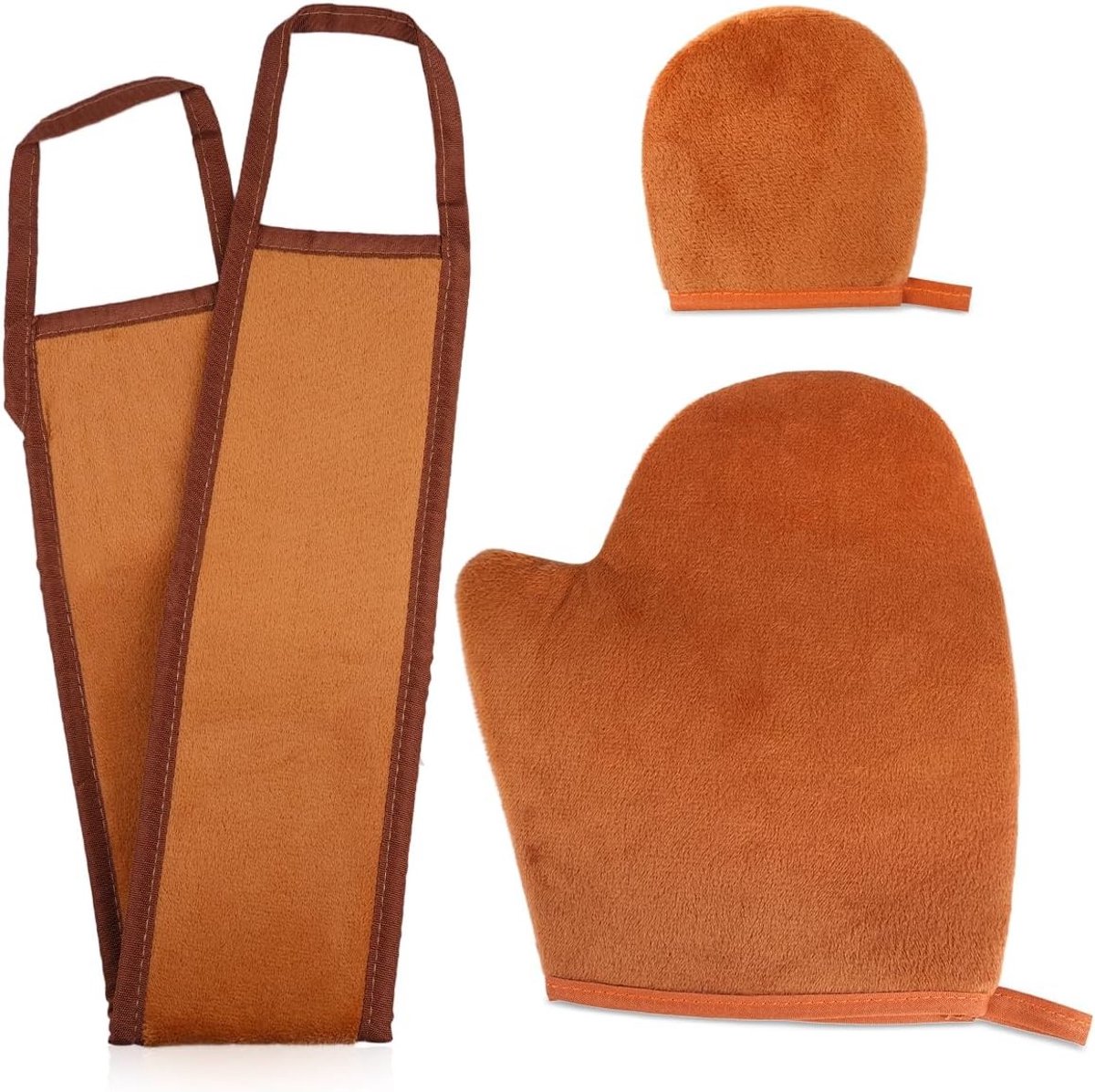Set van 3 Herbruikbare Zelfbruiningshandschoenen - Dubbelzijdige Applicator voor Lotion, Mousse en Huidverzorging