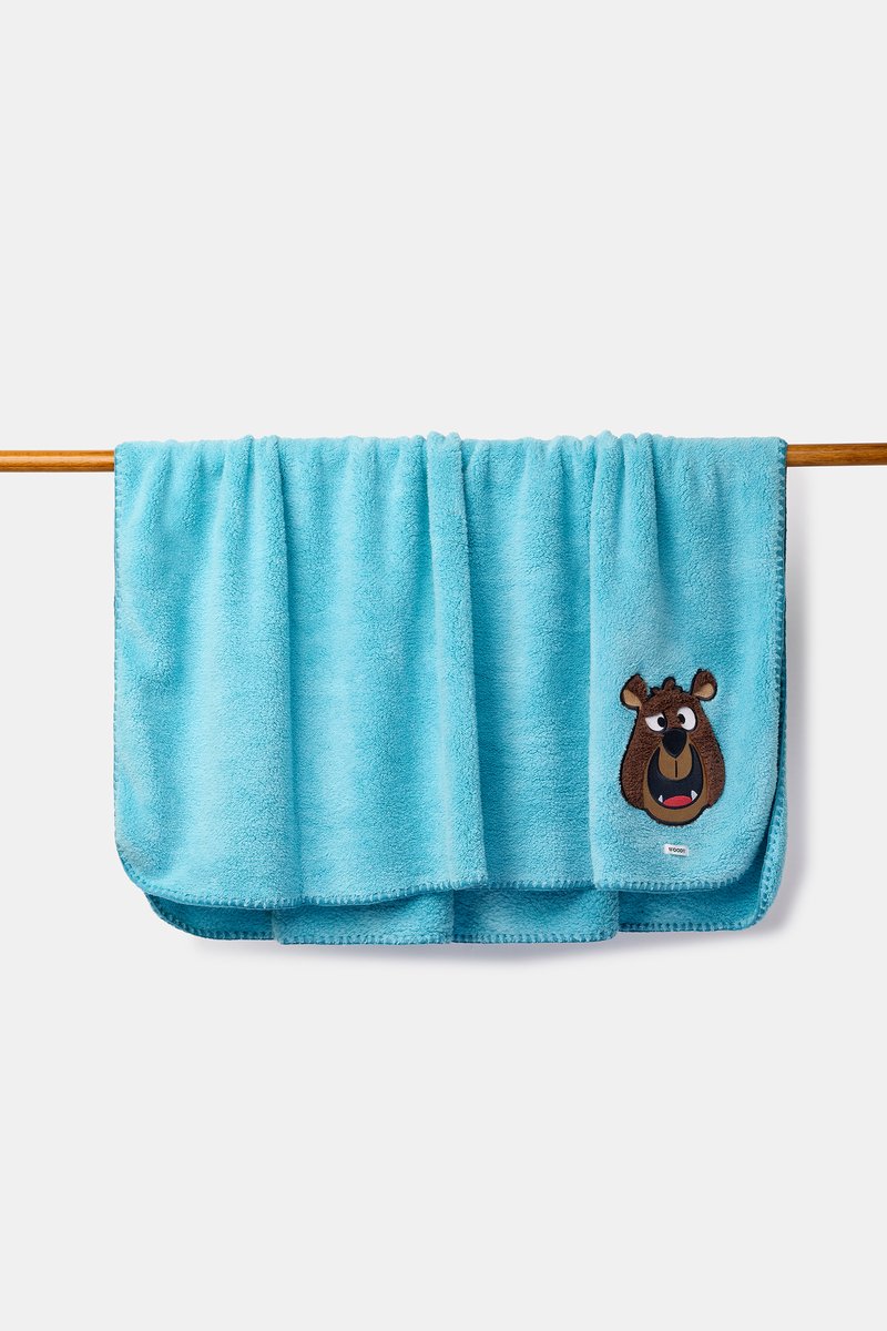 Woody plaid - blauw - beer - 262-10-PLA-M/824 - 150x200cm