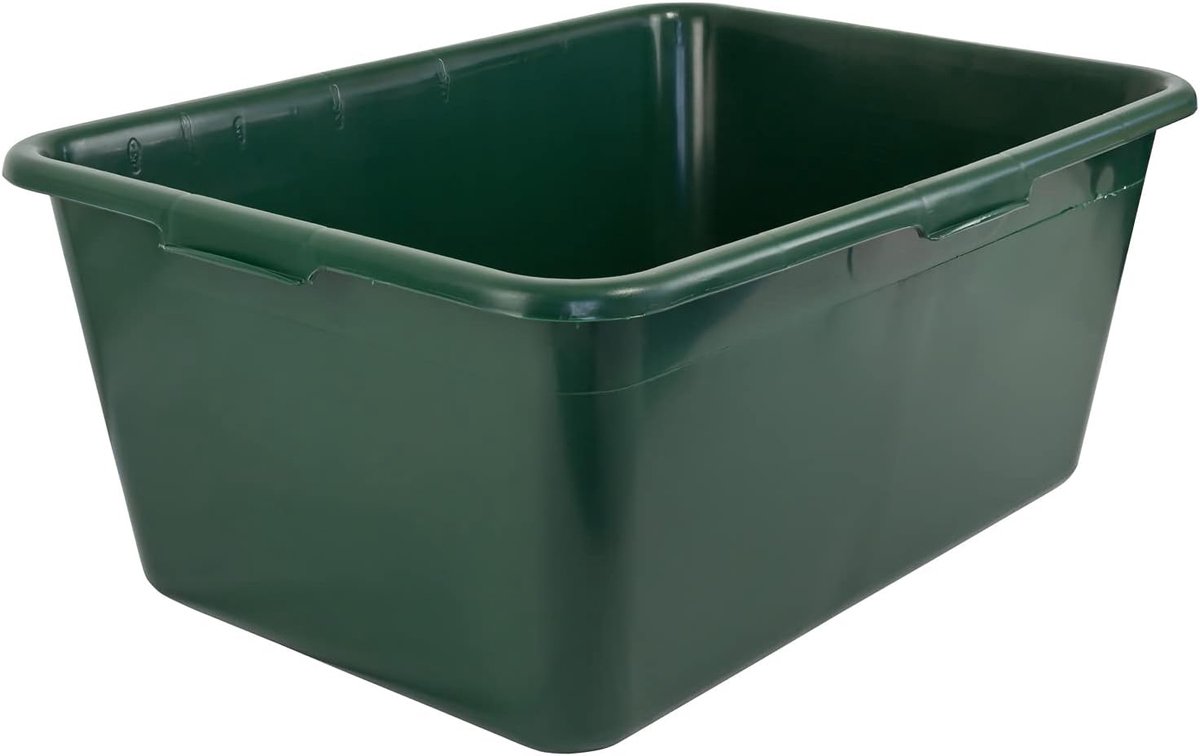 Wildkuip, groot, voedselveilig, XXL, groot, vierkant, 90 liter, kunststof bak, kunststof bak, tuin, watertrog, rechthoekig, groen, keuze uit diverse kleuren