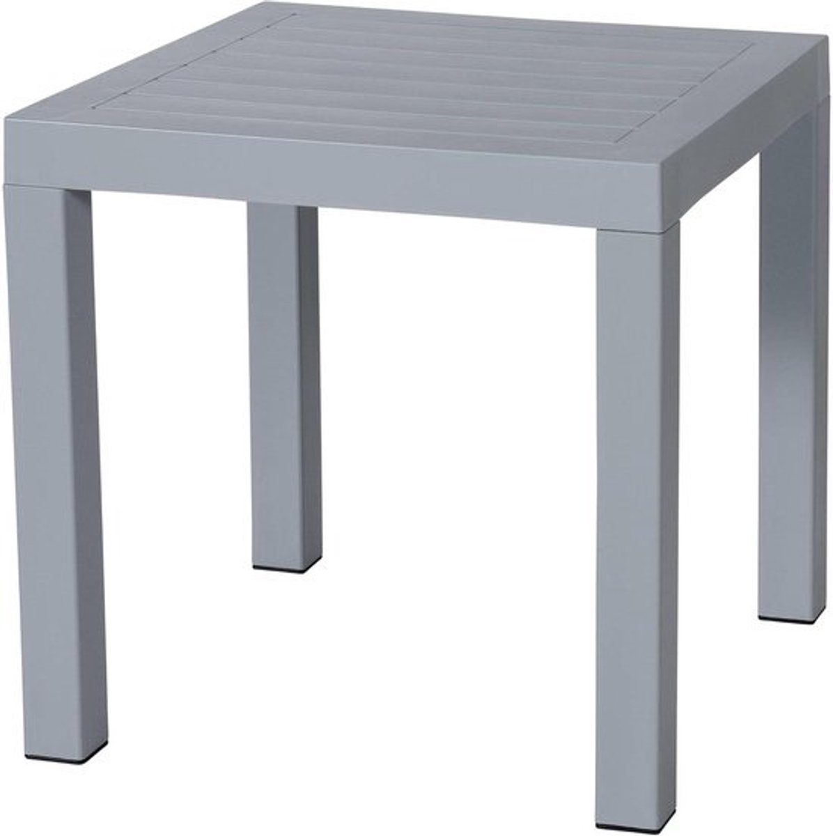 Bijzettafel - Tafeltje Tuin - Buiten Zitten - Roest Waterbestendig - 45 x 45 x 45 cm - Grijs