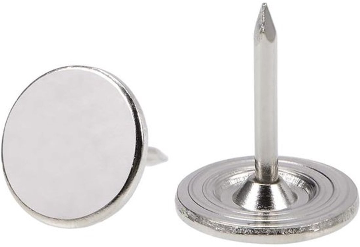 25 stuks Heavy Duty platte kop pushpins voor muur en prikborden - decoratieve duimspijkers voor thuis, kantoor en doe-het-zelf