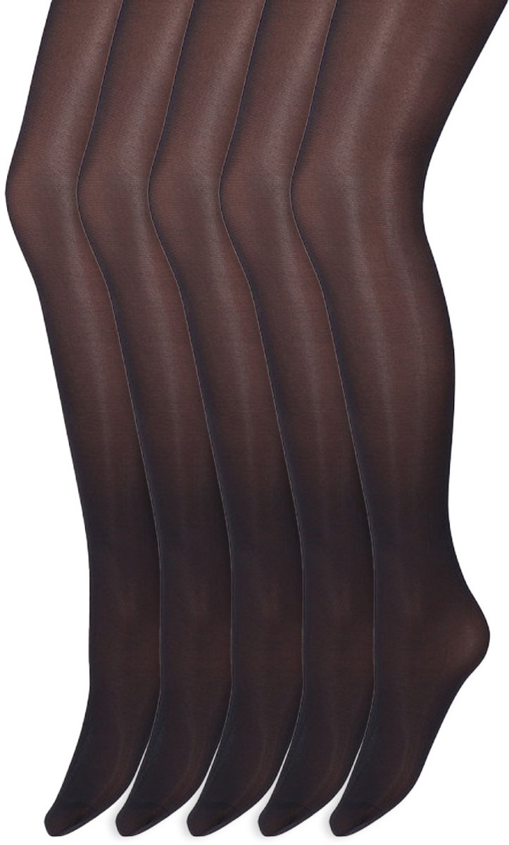 Marianne Glans Panty | 35 Denier | Merk: Marianne | Maat: S T/M Xxl | Kleur: Donker Blauw | 5 Paar