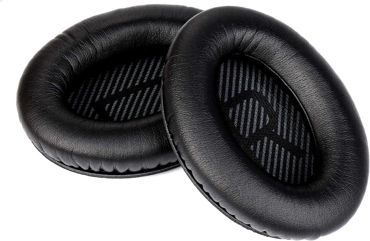 Vervangende Oorkussens voor Bose QuietComfort 35 25 15 2 - Comfortabele Foam Kussens voor Geluidisolatie en Verbeterde Geluidskwaliteit, Zwart, 1 Paar