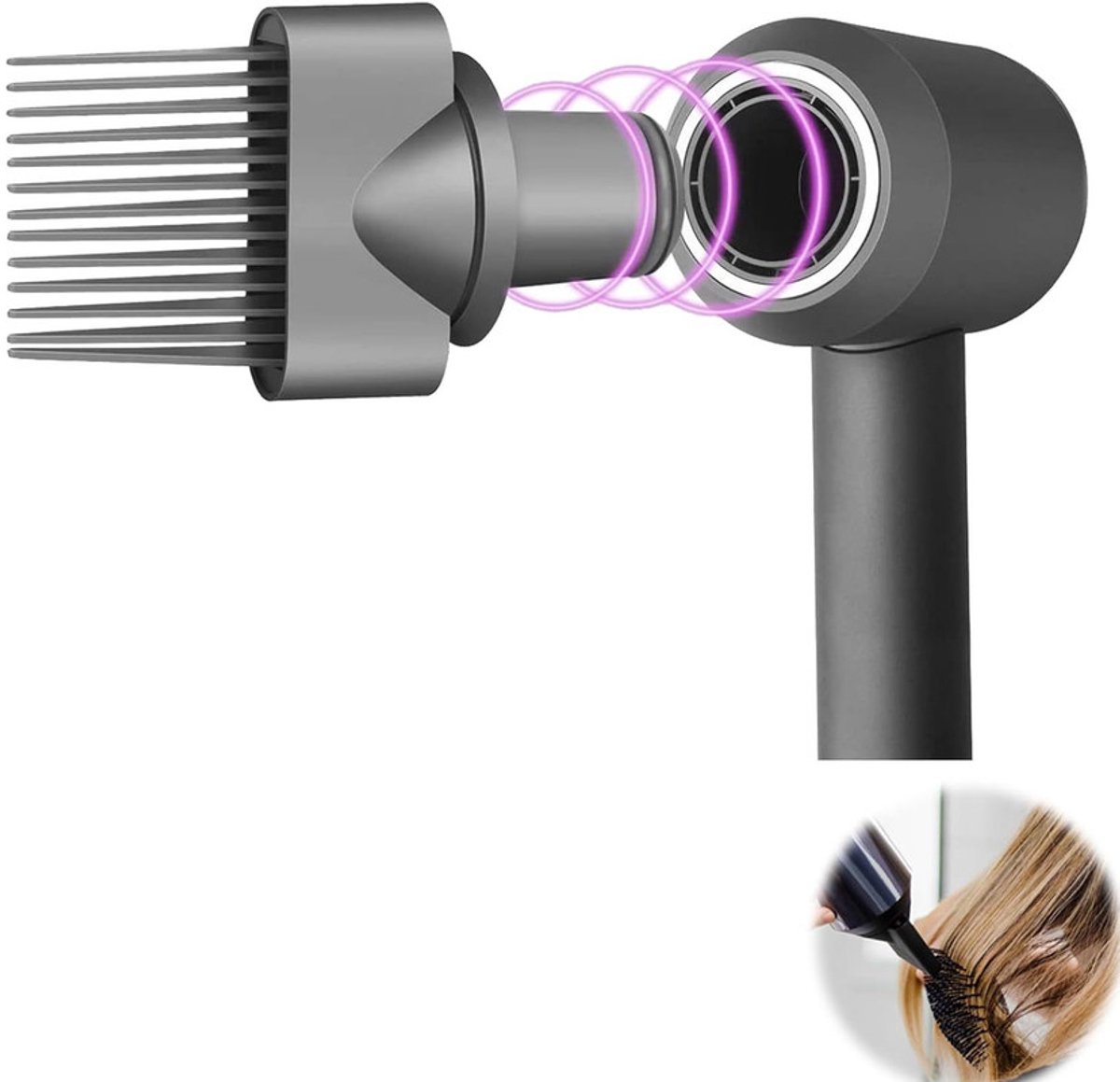 Brede tandenborstel geschikt voor Dyson Supersonic haardrogers HD01 HD08 HD02 HD03 HD04