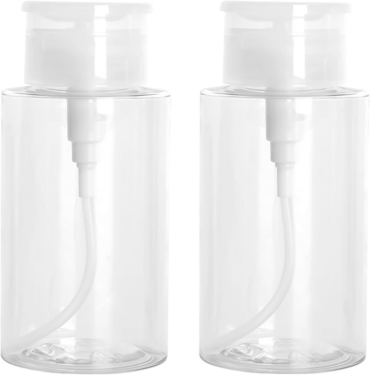 Set van 2 herbruikbare 300ml pompflessen voor handzeep, toner en lotion - Lekvrije dosering en eenvoudig schoon te maken