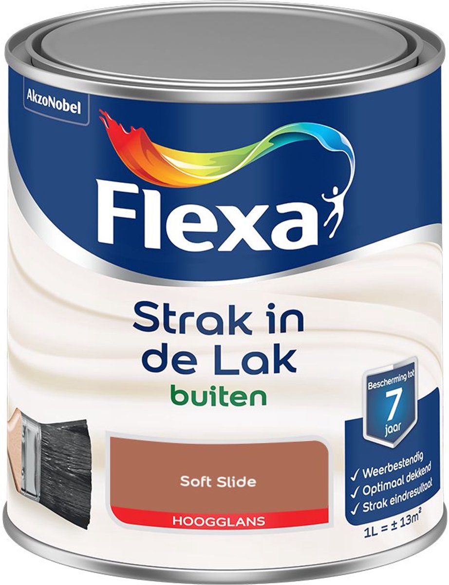 Flexa - Strak In De Lak Buitenlak Hoogglans - Soft Slide - 1 L - Kleur Van Het Jaar 2027