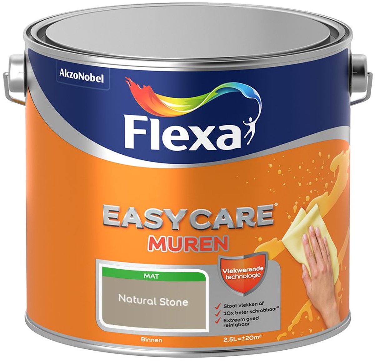 Flexa - Easycare Muren - Natural Stone - 2,5 L - Kleur Van Het Jaar 2027