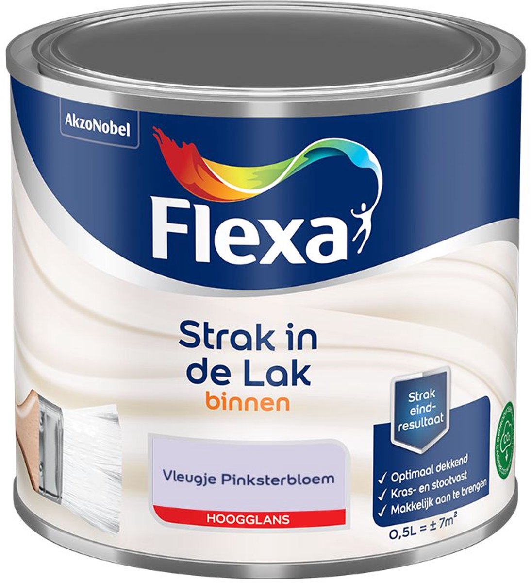 Flexa - Strak In De Lak Binnenlak Hoogglans - Vleugje Pinksterbloem - Mengverf - 500 Ml