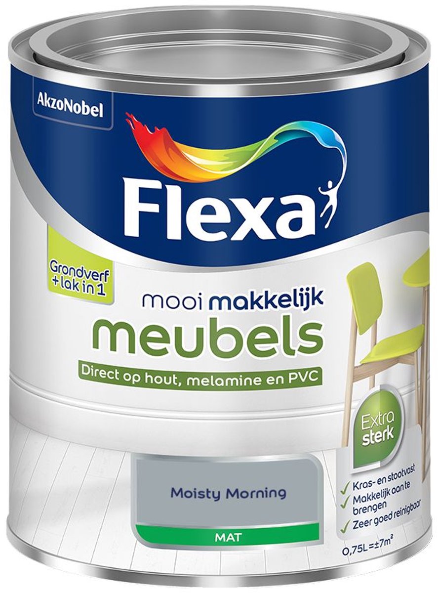 Flexa - Mooi Makkelijk Meubels Mat - Moisty Morning - 750 Ml - Kleur Van Het Jaar 2027