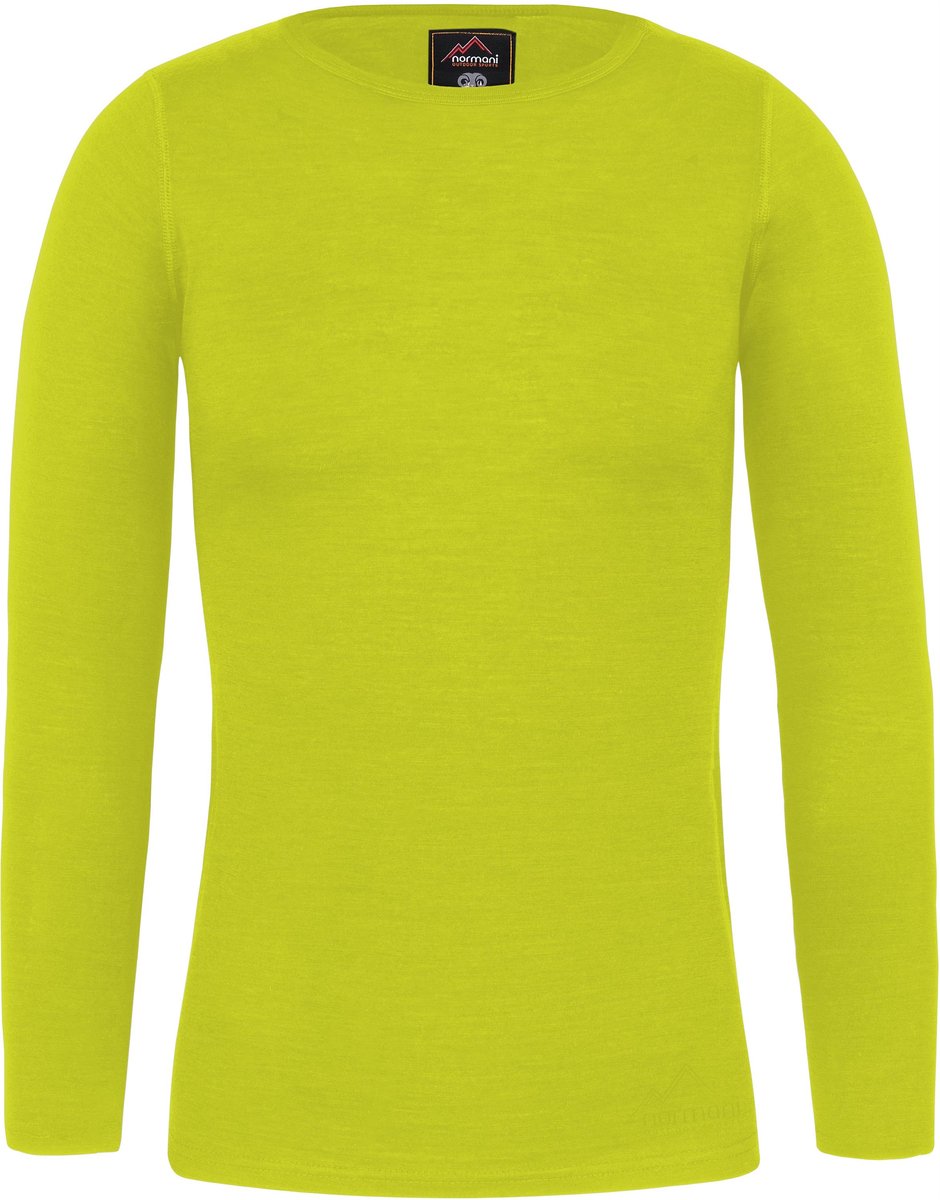 Dames-merino-shirt met lange mouwen „Mandurah“ Geel
