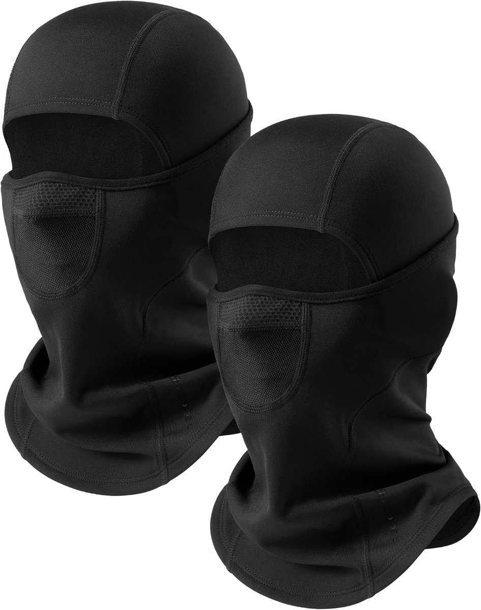 Dubbele Ademopeningen Balaclava voor Mannen en Vrouwen, Warm Fleece Gezichtsmasker voor Wintersport en Buitenactiviteiten