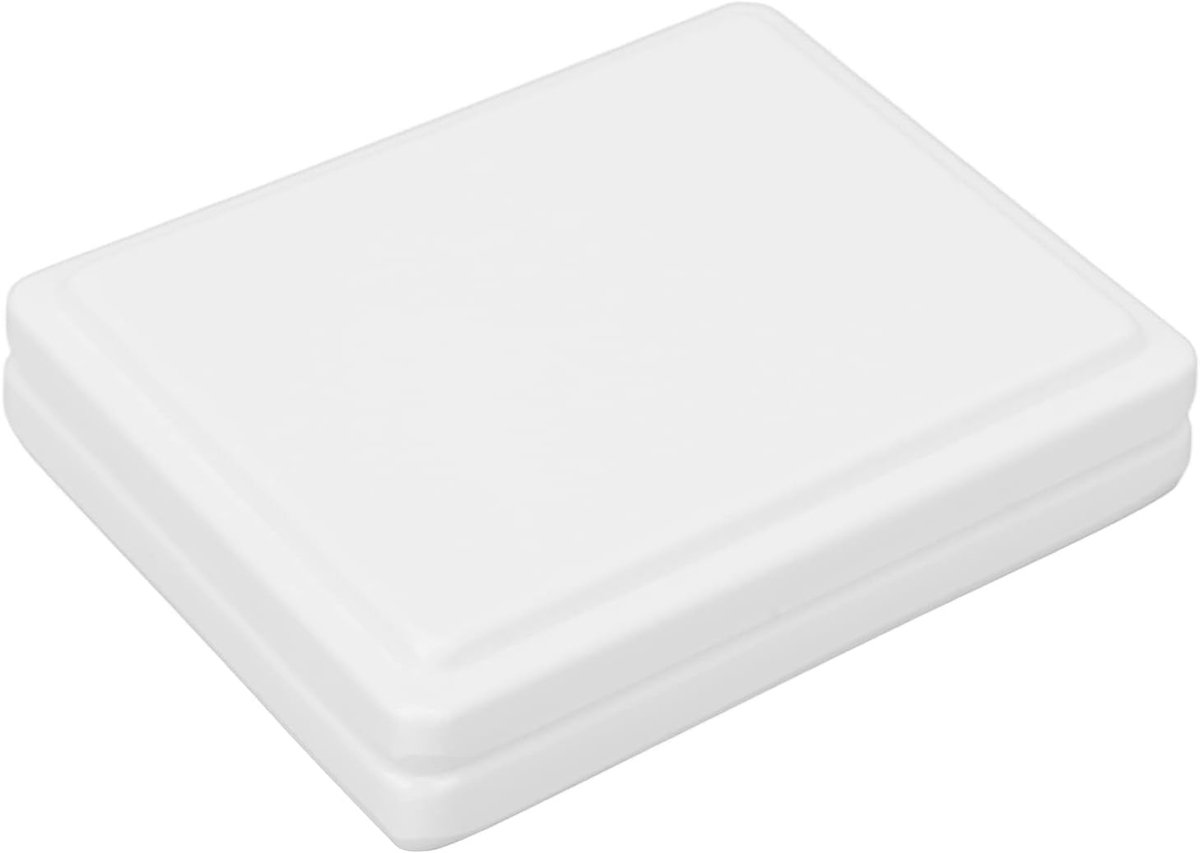 Praktische witte keramische verfpalet met deksel voor thuisgebruik, schilderen en kunstprojecten