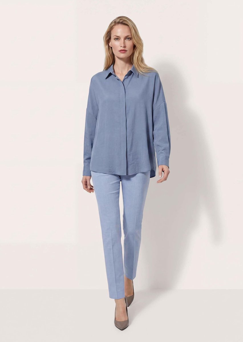 MADELEINE Blouse Overhemdblouse met mat-glans-effect
