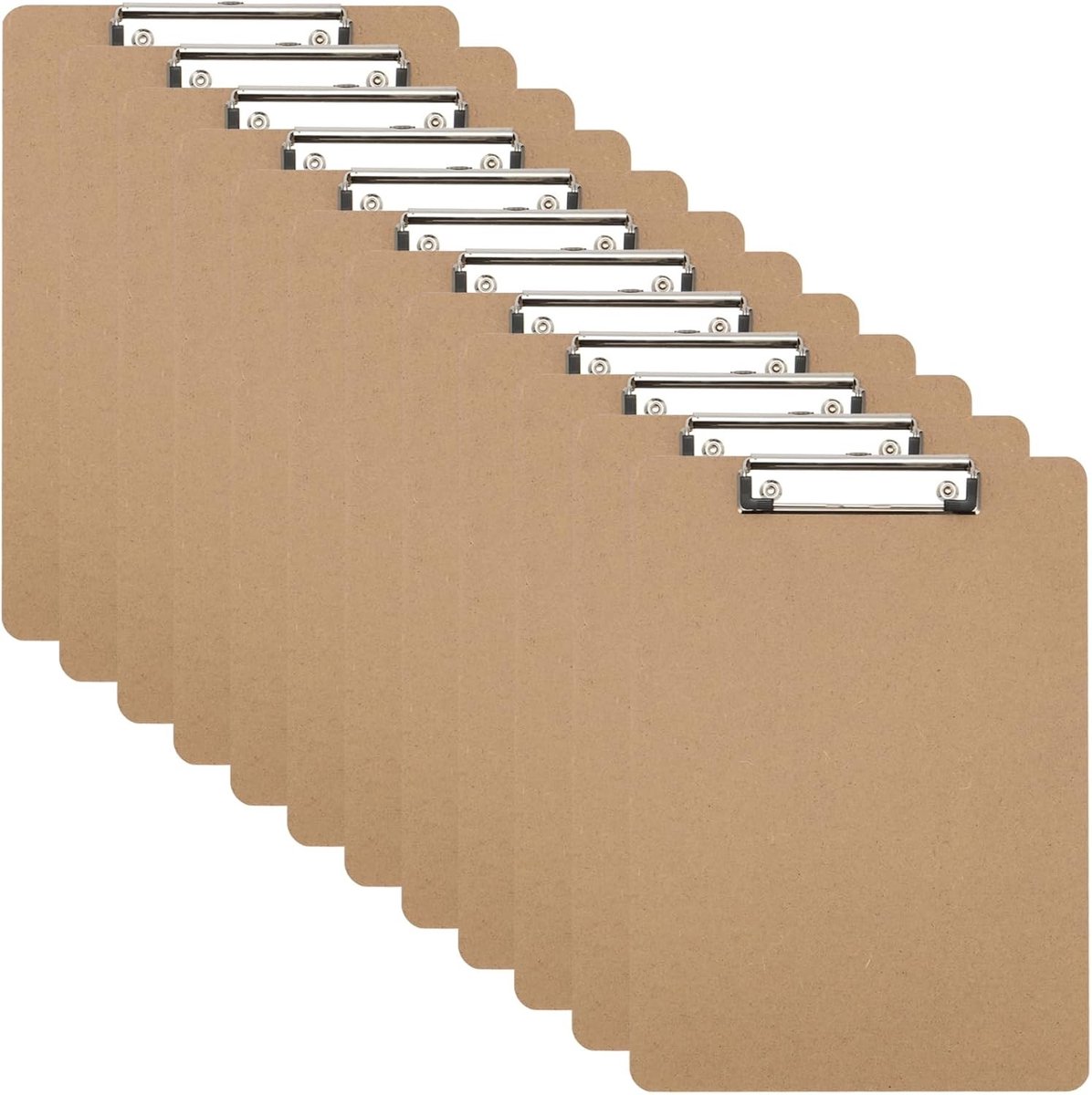 Set van 12 A5 Houten Clipboards 22.5x14.8cm met Hanggaatje, Ideaal voor Restaurant Menu's en Kantoorbenodigdheden